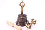 Large Etched Spiritual Tibetan Bell and Dorje