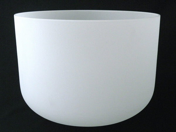 12" Frosted Crystal Singing Bowl